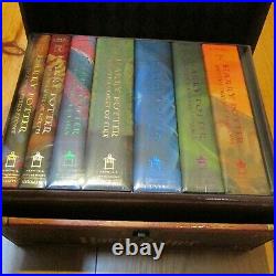 NEW Harry Potter Hardcover Limited Edition Boxed Set All 7 Books Lockable Chest