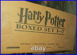 NEW Harry Potter Hardcover Limited Edition Boxed Set All 7 Books Lockable Chest