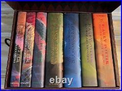 NEW Harry Potter Limited Ed Hardcover Boxed Set Books 1-7 With Chest & Stickers