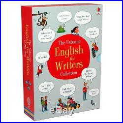NEW Usborne English for Writers 3 Books Box Set Dictionary Thesaurus Grammar