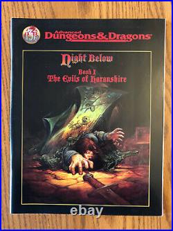 NIGHT BELOW AN UNDERDARK CAMPAIGN 1995 Dungeons & Dragons Boxed Set ORIGINAL