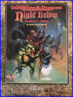 NIGHT BELOW An Underdark Campaign Boxed Set RARE COMPLETE & NEAR MINT! AD&D 1995