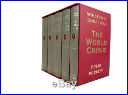 New THE WORLD CRISIS WINSTON CHURCHILL FOLIO SOCIETY COMPLETE 5 VOL BOX SET 2007