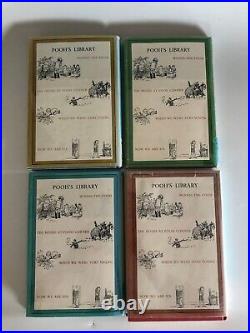 POOH'S LIBRARY Box Set Lot 4 Vintage 1961 HC/DJ A. A. Milne Winnie the Pooh NICE