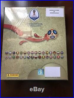 Panini World Cup 2018 Gold Edition Hardcover Collectors Box with full set