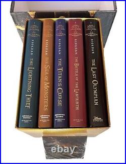 Percy Jackson & The Olympians The Complete Series Hardcover Treasure Chest RARE