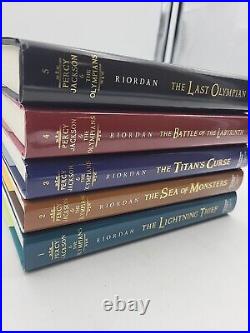 Percy Jackson and the Olympians Complete Box Set. Hardcover 1ST EDITION SET