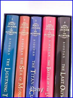 Percy Jackson and the Olympians Rick Riordan Hardcover Box Set Lightning Thief