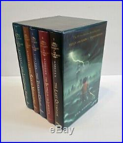 Percy Jackson & the Olympians Hardcover Complete Box Set by Rick Riordan