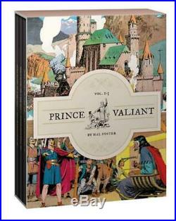 Prince Valiant Vols. 1-3 Gift Box Set by Hal Foster Hardcover Book Free Shipping