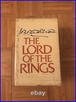 RARE Lord of the Rings Tolkien Box Set 1978 2nd Edition 3 Hardcovers