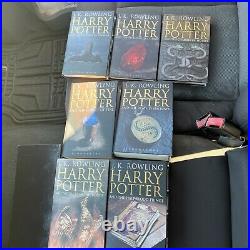 Rare! Adult Edition Bloomsbury collectible Harry Potter books 1-7 box set