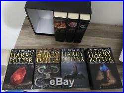 Rare Complete Harry Potter UK Adult Edition Box Set 1-7 1st edition Collectible