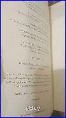 Rare Harry Potter Hardcover UK Bloomsbury Vols 1-6 Children's Edition Box Set