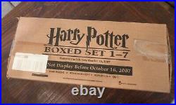 Rare Original Harry Potter Hardcover Trunk Box Set Vol 1-7 10/16/2007 MINT