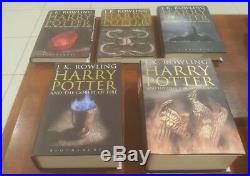 Rare UK The Complete British Harry Potter Collection Hardcover Vol 1-7 Box Set