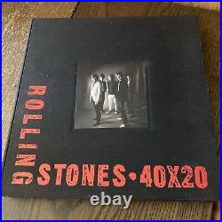 Rolling Stones 40 x 20 Hardcover-1st printing box set with photo