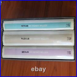 Rosy Crucifixion Sexus Plexus Nexus Henry Miller 1965 First Printing Box Set