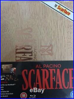 SCARFACE BLURAY Steelbook Cigar Box Set 2011 BRAND NEW! UK Import