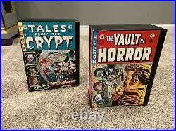 SET OF TWO VAULT OF HORROR, TALES Of THE CRYPT HARDCOVER BOX SET EC COMICS RARE