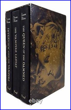 SIGNED Anne Rice The Vampire Chronicles Limited Boxed 3-VOL SET Knopf, 1990
