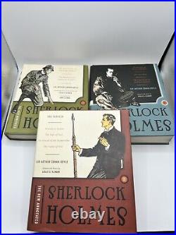 SIGNED Annotated Sherlock Holmes 3 Vol Box Set Conan Doyle Leslie Norton Ed