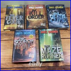 Signed The Maze Runner Series Complete 5-Book Boxed Set James Dashner HC