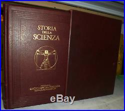 Storia della Science. 9+1 voll + DVD. Leather + box set. Treccani. 2003