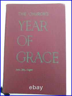 THE CHURCH'S YEAR OF GRACE 5 Book Set in Box Dr. Pius Parsch St. John's Abbey