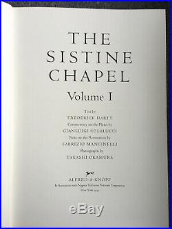 THE SISTINE CHAPEL 2 Vol Box Set Limited Edition #1403/2500