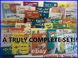 TRULY COMPLETE DR. SEUSS COLLECTION SET 59 Brand New Dr. Seuss Books withLUNCH BOX
