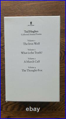 Ted Hughes Collected Animal Poems (1st/1st UK 1995 4 x hb dw slipcased) SIGNED