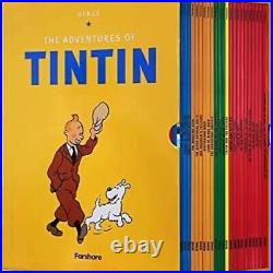 The Adventures Of Tintin Paperback Box Set 23 Book by herge Express Shipping