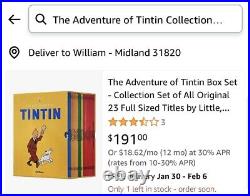The Adventures Of Tintin Paperback Box Set 23 Book by herge Express Shipping