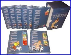 The Adventures of Tintin Collector's HARDCOVER BOX SET of 7 Compendiums & Bonus