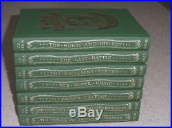The Chronicles Of Narnia 7 Hardback Books Folio Society Box Set 1996 Rare Vgc