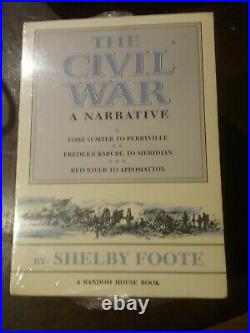 The Civil War A Narrative - Shelby Foote Random House Box Set New & Sealed