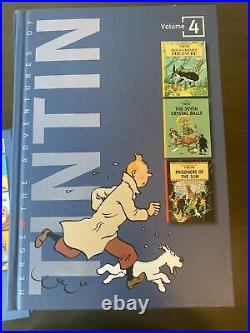 The Complete Adventures of Tintin Collection 8 Books Box Set by Herge Used Great