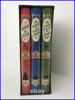 The Complete Winnie The Pooh Hardcover -boxed 3 Book Set By Folio Society NEW