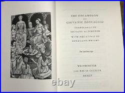 The Decameron of Giovanni Boccaccio Folio Society 2 Vol Box Set