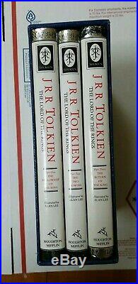 The Lord of the Rings Three Volume Box Set Hardcove Houghton Mifflin 1st Edition