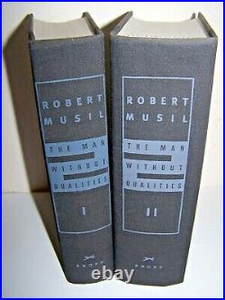 The Man Without Qualities Robert Musil HC/DJ 2 Vol Box Set 1995 Knopf 1st Am Ed