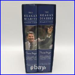 The Reagan Diaries Unabridged 2 Volume in Slip Case Box Set by Douglas Brinkley