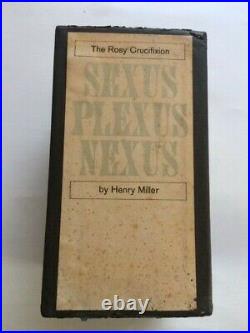 The Rosy Crucifixion 1st. Ed. 3-volume Box Set By Henry Miller