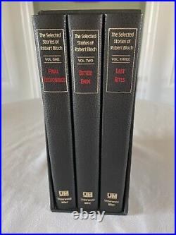 The Selected Stories of Robert Bloch, 3 Vol Box Set, Signed 1st Ed 1/500 As New