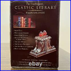 The Unabridged Classic 8 Book Library Box Set With Bookends NEW