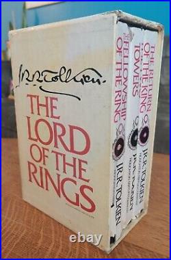 Tolkien Lord of the Rings signature box set vintage Houghton Mifflin 1978 2nd ed