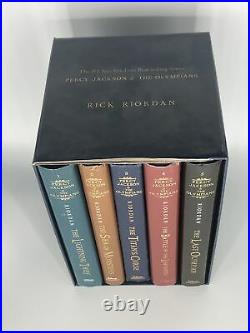 VGC Percy Jackson and the Olympians Boxed Hardcover Set 5 Books 1st Edition Teen