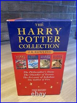 VINTAGE Harry Potter Box Set 4 Hardback Books Ted Smart Bloomsbury EX CONDITION