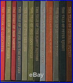 Vintage The Tales of Beatrix Potter Folio Society 12 Book Box Set Rare Free Post